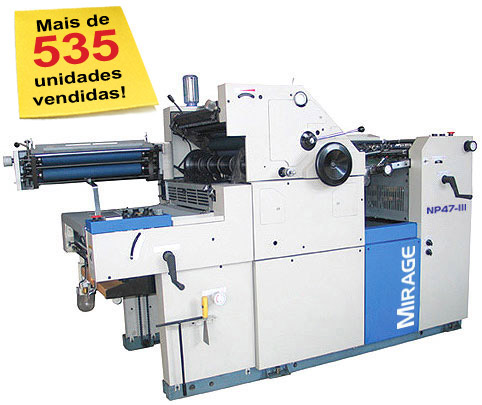Apolo - Maquinas Graficas - Impressora Offset Mirage NP47 - Máquinas Gráficas Equipamentos Gráficos Acabamento CTP Embalagem