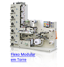 VersaFlex - Impressoras Flexográficas Modulares em Torre com Acabamentos em Linha
