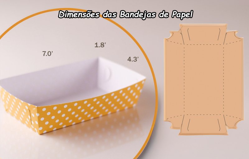 Dominando as dimensões das bandejas de papel para alimentos Dominando as dimensões das bandejas de papel para alimentos