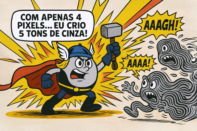 Você não vê pontos. Você vê magia.