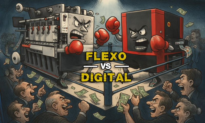 Flexo ou Digital? Flexo ou Digital?