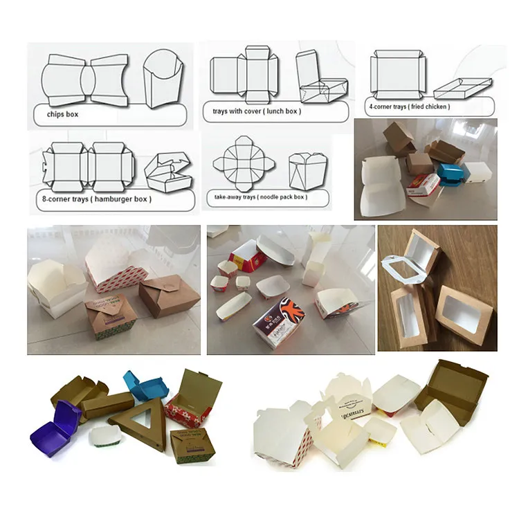 Exemplos de embalagens produzidas com a linha PackFood