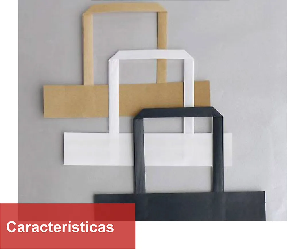 Detalhe da fabricação de alças planas