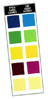 As DisplayMakers produzem cores mais vibrantes e saturadas.