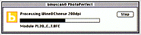 O Binuscan PhotoPerfect automaticamente processa a imagem ao fundo