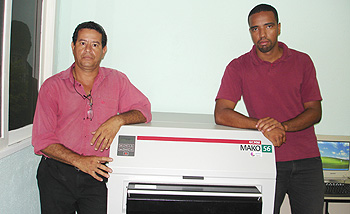Virgilio Affonso e Vinicius Diniz, diretores do ESTÚDIO GRÁFICO E EDITORA VERGRAF (RJ)