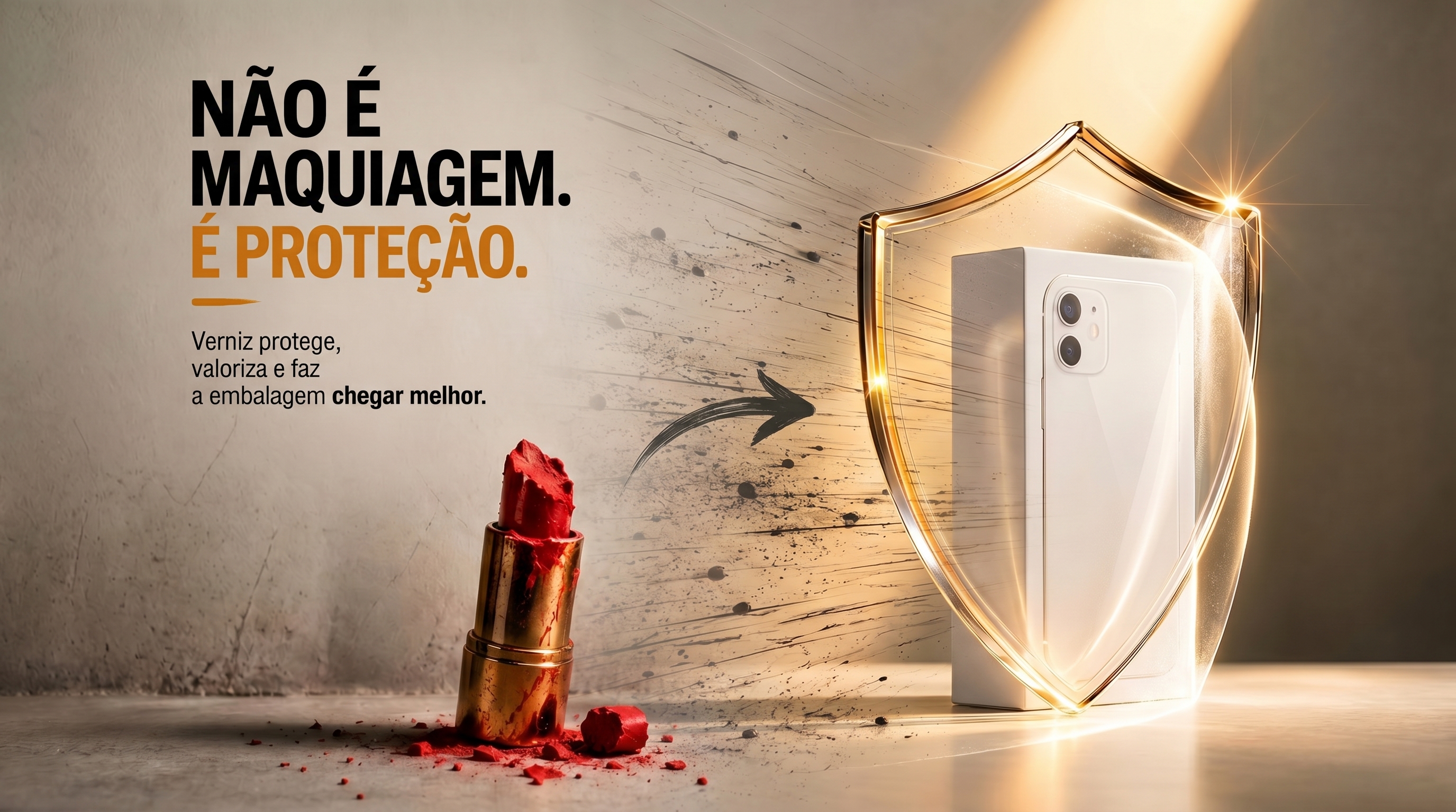 Verniz não é maquiagem