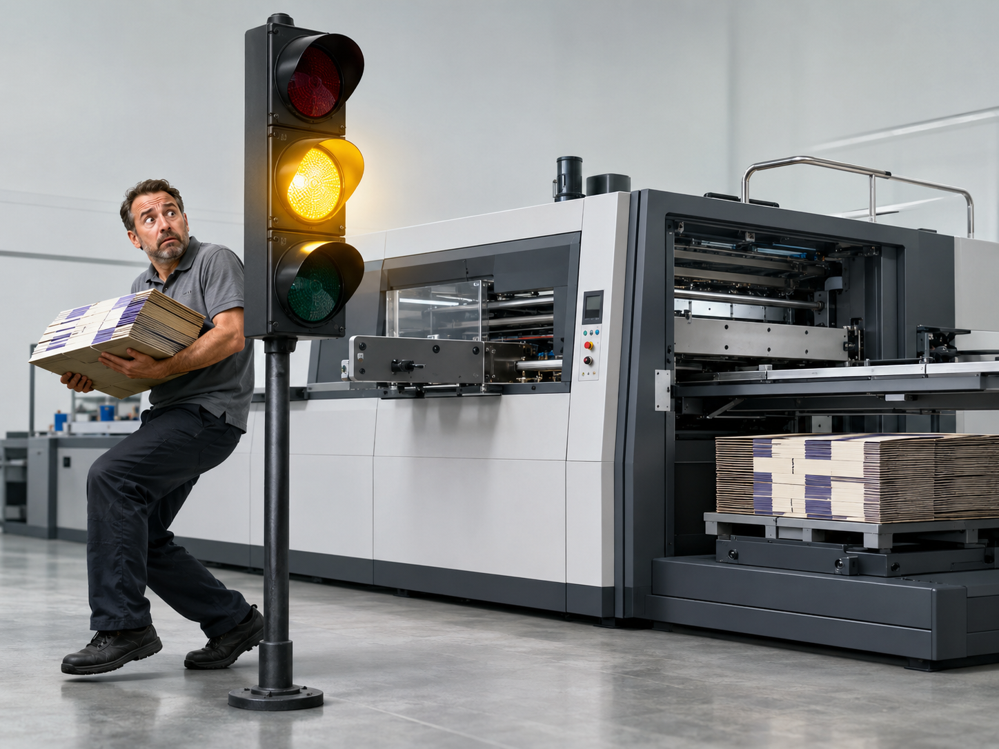 Máquina boa avisa antes de parar Máquina boa avisa antes de parar