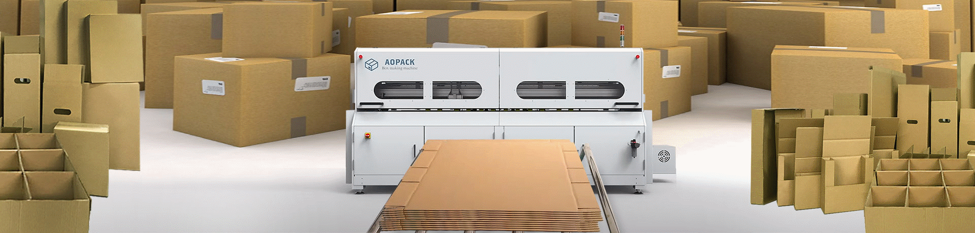 AOPACK - Máquinas para Fabricar Caixas de Papelão Sob Demanda e em Série