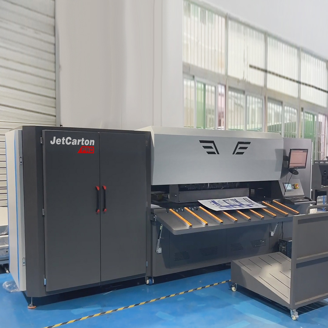 Impressora Digital Industrial para Caixas de Papelão Corrugado e Sacolas com Tecnologia HP PAGEWIDE® SINGLE-PASS até 1.393 m²/h