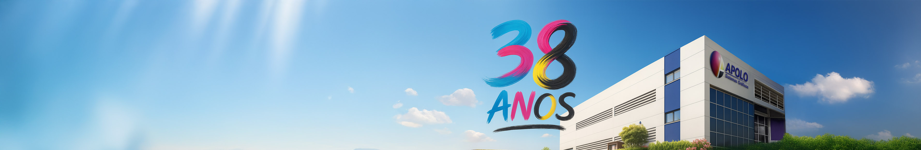 38 anos de Apolo. Movendo o gráfico brasileiro com inovação e paixão!