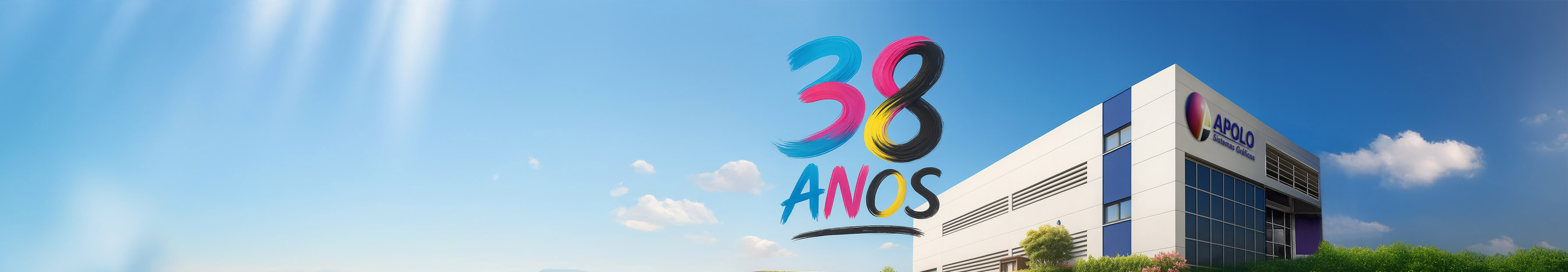 38 anos de Apolo. Movendo o gráfico brasileiro com inovação e paixão!