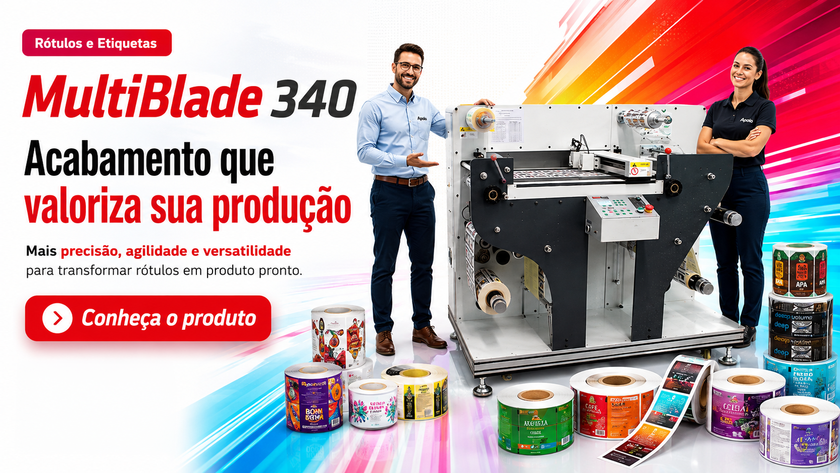 MultiBlade 340 - Sistema de Acabamento Digital para Rótulos e Etiquetas Autoadesivas