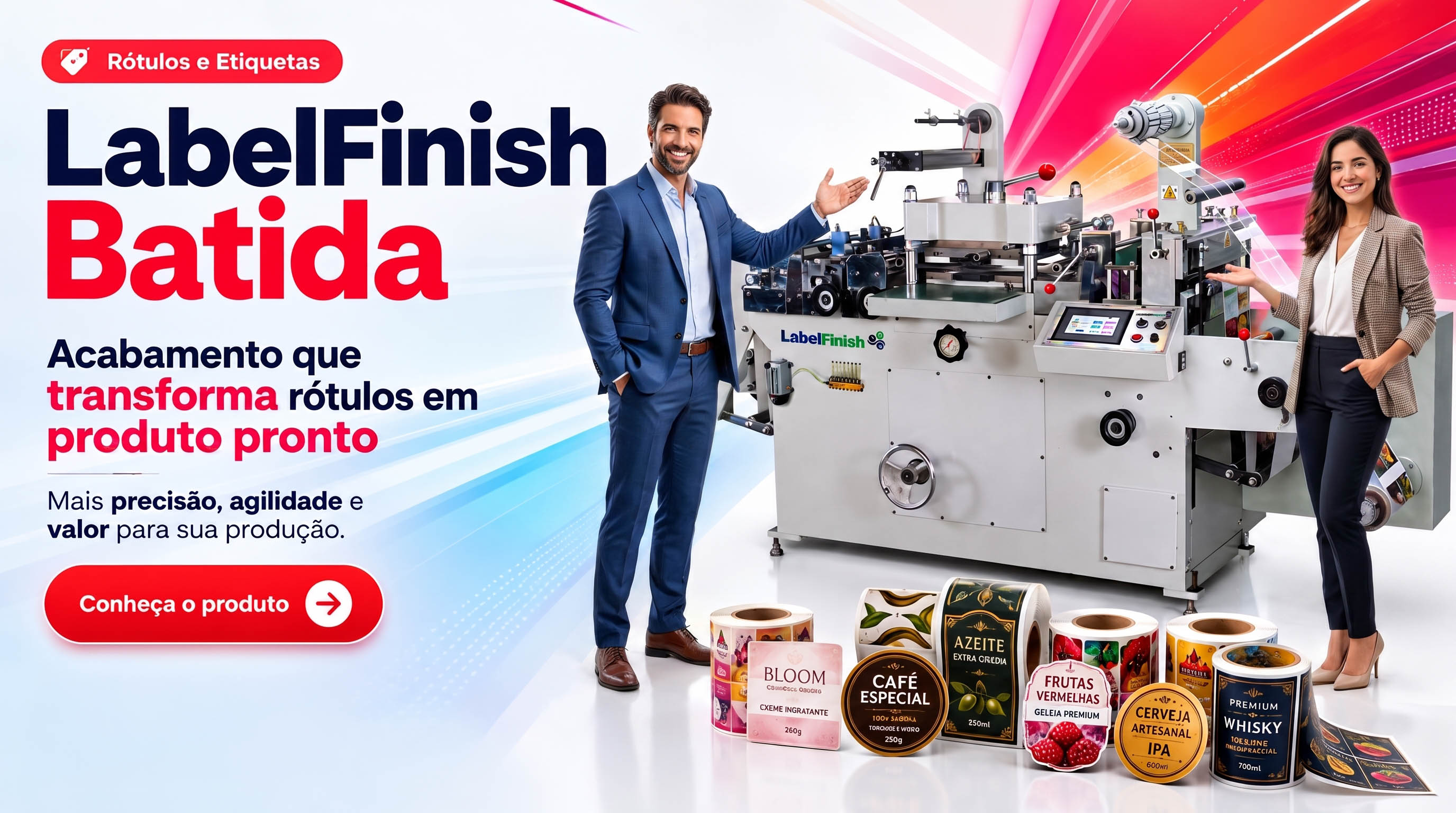 LabelFinish Batida - Corte de Batida e Acabamento de Rótulos até 40 m/min