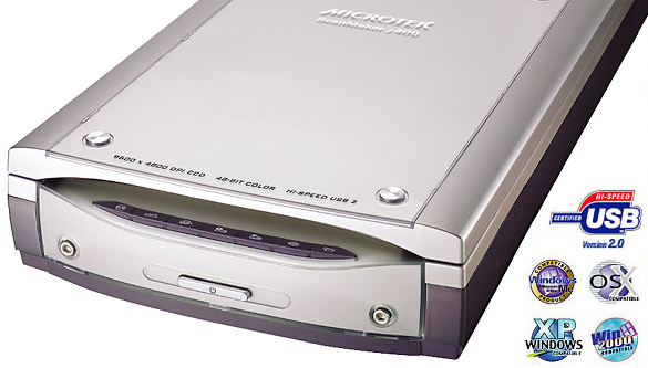 ScanMaker s400 - 9600 dpi ópticos, 3.6 Dmax, USB 2.0 e ColoRescue