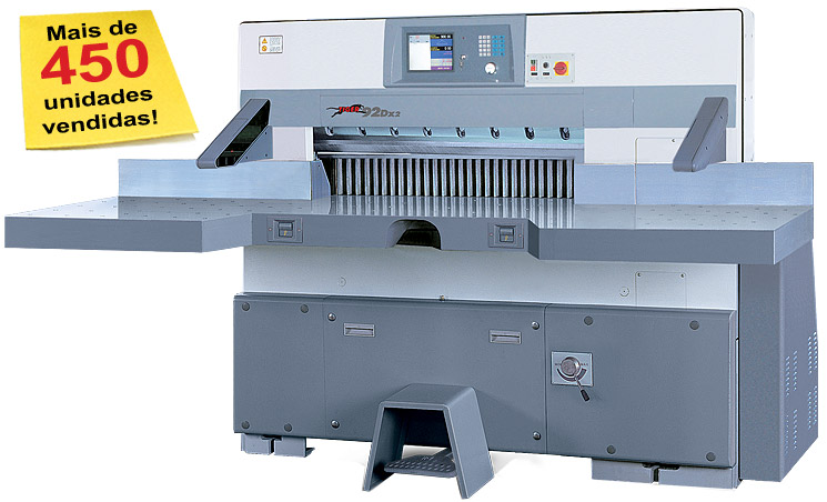 Apolo - Maquinas Graficas - Guilhotina Tiger 92DX - Máquinas Gráficas Equipamentos Gráficos Acabamento CTP Embalagem